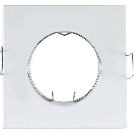 TRADE SHOP - Porta Faretto Portafaretto Quadrato Incasso Bianco Lampada Led Gu10 63mm - (1/3)