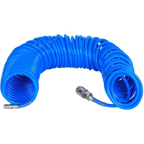 Manguera de jardín, espiral a presión, azul, diámetro 5x8 mm, 100 cm, L031