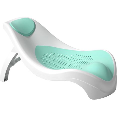 Support de Bain Pliable avec Conception Antidérapante et Trous Respirants pour un Bain de bébé en Toute sécurité en Vert (GREEN) (1/5)