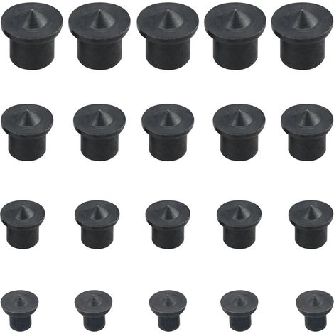 20 pièces Panneau Noir Épingles de Positionnement pour Meubles Pointes en Acier pour Bois Gabarit de Positionnement DIY 6/8/10/12 mm