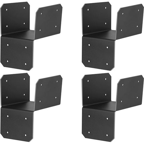 4 équerres de toit pour pergola, fixation charpente haute résistance, usage abris, terrasses et jardins