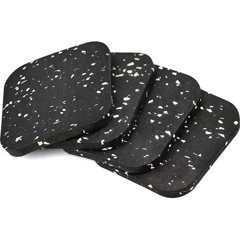 4 Pièces Antiderapant Patin en Caoutchouc 100 x 100 x 10mm Tampon Caoutchouc Patins Antidérapants Meuble pour Meubles lit Machine à Laver et sèche-Linge (1/4)