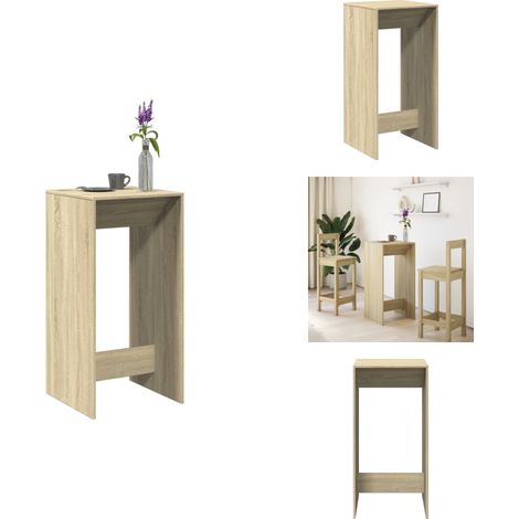 Bartisch Sonoma-Eiche 51x50x103,5 cm Holzwerkstoff - Bartisch - Bartische - Stehtisch - Kneipentisch (1/5)
