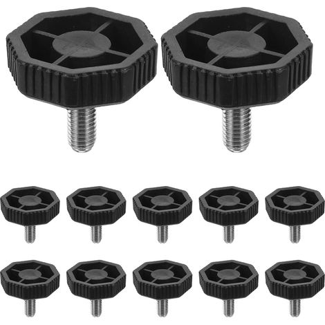 50 Pieds de meubles réglables : avec filetage M8 - antidérapants vis pour table, chaise et tabouret (1/5)