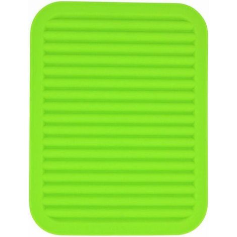 lot De 2 Plateaux En Silicone Vert Pour Plaques Et Casseroles Chaudes, Coussins Chauffants Pour Plans De Travail, Tables, Supports De Casseroles, (1/3)