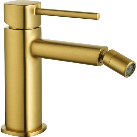 Monomando bidé Toscana oro cepillado [ IMEX® ] (1/2)