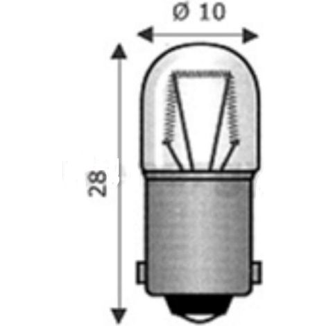 Italweber lampada ba9s 10x28 220v 3w 0911012