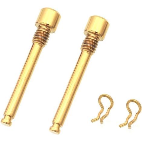 Alloy hydraulic disc brake pin and threaded oil pan circlip (gold) (1/5)