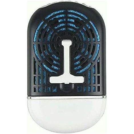 Tragbarer Mini-Li-Ion-Akku-Desktop-Einbaulüfter USB-wiederaufladbarer Klimaanlagenlüfter F015, schwarz (1/5)
