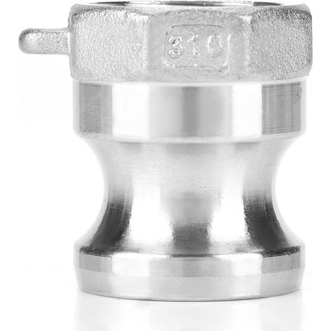 Adaptateur de pompe à déchets en acier inoxydable DN20 3/4" A, raccord mâle à verrouillage par came avec filetage femelle. (1/5)