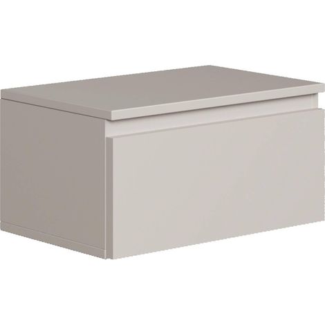 Table de Nuit Suspendue Largeur 49 cm Taupe Design Élégant Finition Imitation Bois avec Étagère Spacieuse Capacité 8 kg Idéale Chevet Chambre Adulte pour Intérieurs Modernes (1/5)