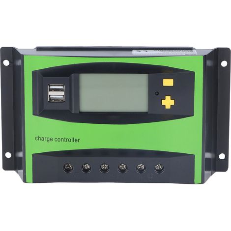 Wasserdichter 40A 12V/24V Solar-Laderegler mit zwei USB-Anschlüssen und großem Display – Solarpanel-Controller (1/5)