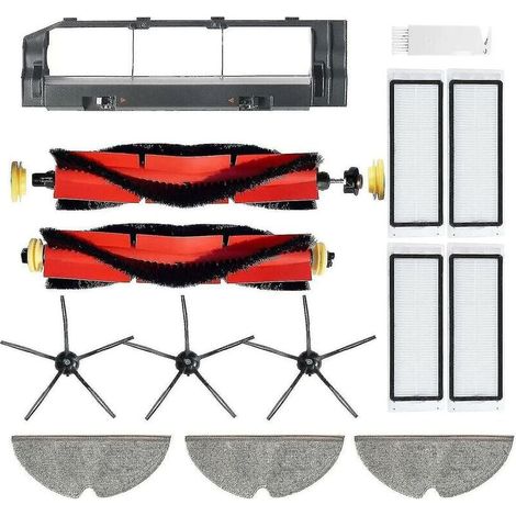Zubehörset für Xiaomi Roborock S5 Max, S6 Max, S6 Pure, S6 MaxV, S50, S51, S55, S60, S65, S5 und S6 Staubsauger. 18-teiliges weißes Ersatzteilset für Xiaomi Roborock. (1/2)
