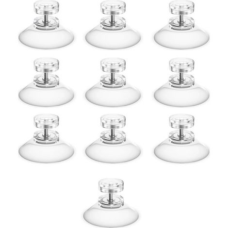 10 Pièces - Ventouses - Ventouses en verre - Fixation de ventouse en PVC - Ventouse transparente - 4,14,12 cm - Accessoires de salle de bain - Crochets de ventouse - Crochets de suspension - Ventouse (1/5)