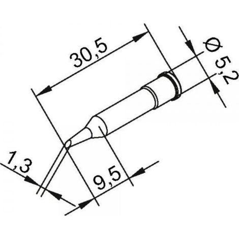 Ersa 0102WDLF35 Panne de fer à souder diamètre 3,5 mm (1/3)