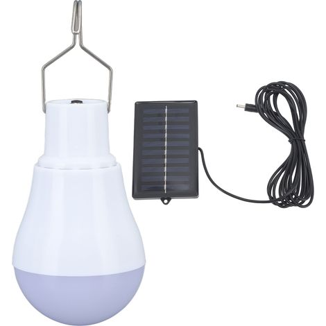Ampoule Solaire Portable, Conception de Crochet de Panneau Solaire Polycristallin pour le Camping et les Urgences (1/5)