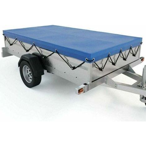 UV Protective Cover Waterproof Tarpaulin for Trailer 208 114 13cm (Royal Blue) (1/4)