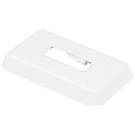 Kermi Cubierta para pie de consola de pie, montaje en suelo en bruto, blanco, 30x10 mm, ZB01190001