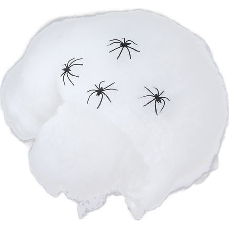 Wiederverwendbares, gruseliges und realistisches Spinnennetz für Halloween-Dekorationen im Innen- und Außenbereich. (1/5)
