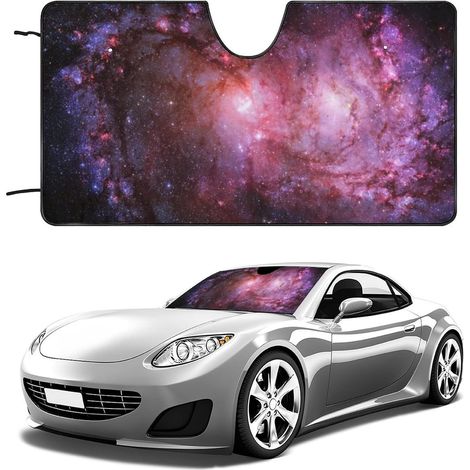 Couverture Pare-Brise Voiture Crâne Gothique - Roses d'halloween
