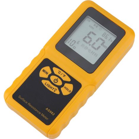 SMART SENSOR AS982 Oberflächenwiderstandsmessgerät mit LCD-Anzeige, Handgerät zur Erdungswiderstandsmessung (1/5)