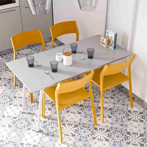 Mesa Abatible Sobreponer Martina Blanco - MARTINA - Estructura para mesa auxiliar abatible sobrepuesta (1/4)