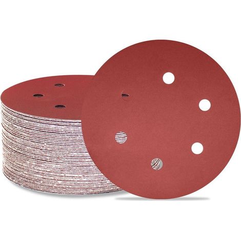 Schleifscheiben 150mm 6 Löcher Klett Exzenterschleifer 50 1500 Körnung (1/5)
