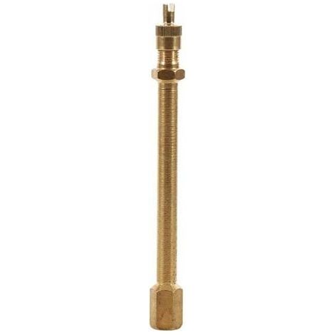 140mm Tire Valve Extension, Brass Tire Valve Extension Adapter for Inflator Valve Extension (1/4)