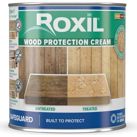 Roxil Wood Protection Cream (1L) - Wood Sealer Treatment (1/3)