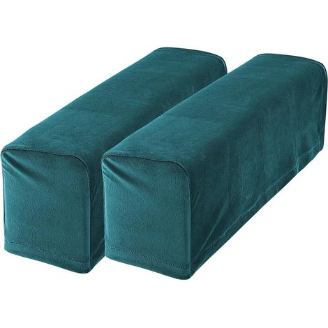 Housse D'accoudoir de Canapé en Polyester Technologie Tissage Navette, Lot de 2 Pièces, Protection Élastique pour Salon ou Bureau (1/5)