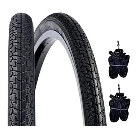 2 COPERTONI DSI 26 X 1 3/8 (37-590) + CAMERE Pneumatici City Bike Stradale GOMME Adulto Olanda Ecovelo (1/3)