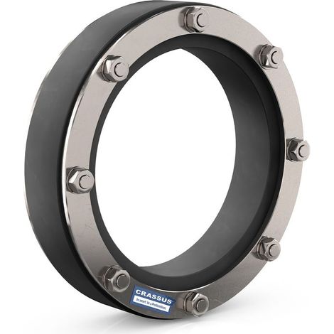 Raccord CR Pressdg. type SD30, DN 80, diamètre extérieur 0-55 mm jusqu'à 2,5 bar, joint : 30 mm, EPDM / V4A