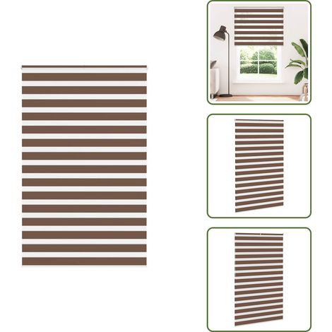 vidaXL Zebrarollo Braun 145x200 cm Stoffbreite 140,9 cm Polyester (1/5)
