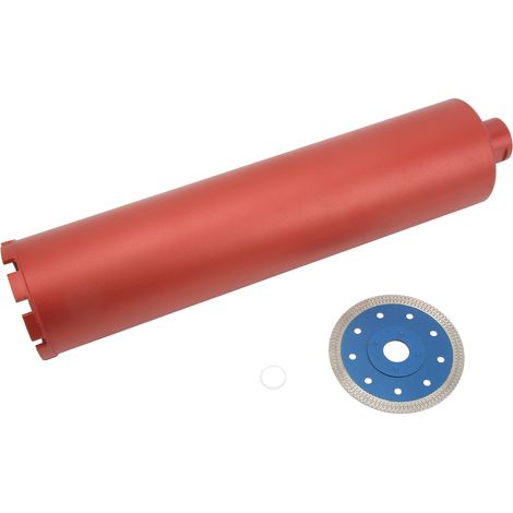 Trépan diamanté 100 mm, longueur 450 mm, perçage à sec et humide, outil carottage béton (1/5)