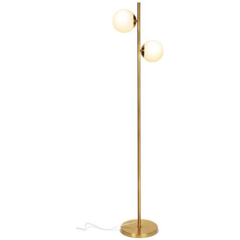 Lampadaire avec ampoule LED blanc chaud à intensité variable, adapté aux salons, chambres et bureaux (1/5)