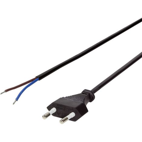 Câble d'alimentation LogiLink CEE7/16, extrémités ouvertes, 1,5 m, noir universel