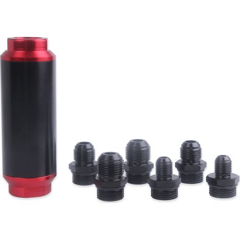 44mm fuel filter, fuel filter with AN6/AN8 interface, gasoline filter element, gasoline filter (1/4)