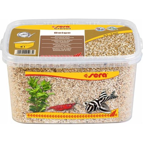 sera Naturkies beige Granulometrie 2-4 mm 6 Liter