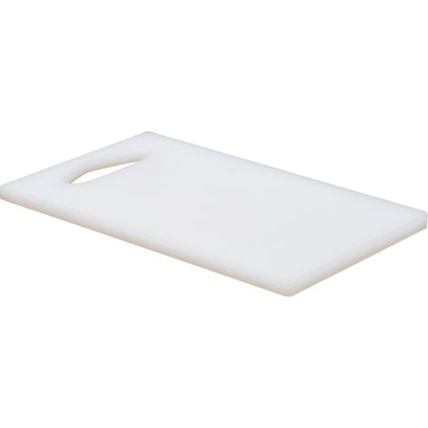 Gastro Schneidebrett, Küchenbrett 250x150x10mm  weiß (1/2)