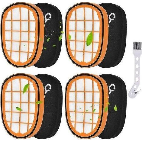 Lote de 4 filtros para aspiradora Philips Speedpro Max Aqua FC6812 FC6813 (1/5)