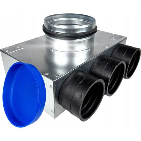 Boîte de distribution de ventilation FI 125 POUR 3 TUYAUX FI 75 (1/5)