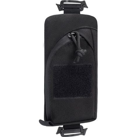 Pochette Molle Militaire EDC, Sac à Outils Compact pour Téléphone et Accessoires de Chasse, Bandoulière Intégrée, Noir, pour Sport en Plein Air (1/5)