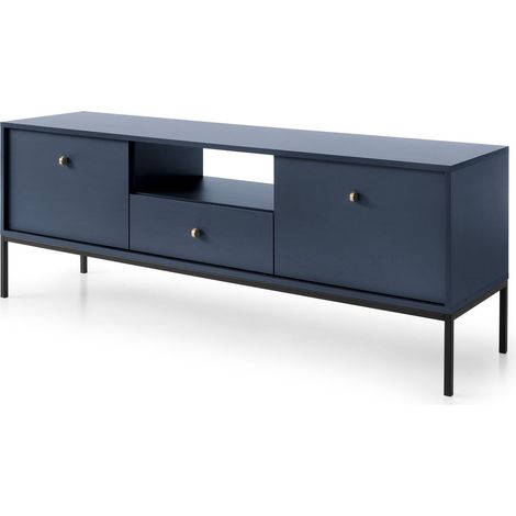 Mobile TV, blu navy, 153,4 x 56,2 x 39 cm, gambe nere (1/5)