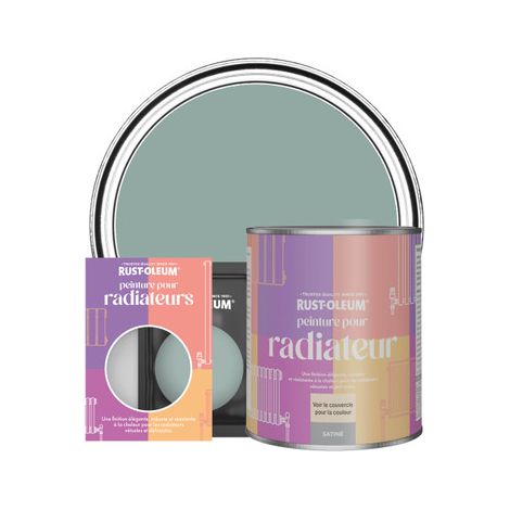 Peinture pour Radiateur, Finition Satinée - Bleu Gris (1/2)