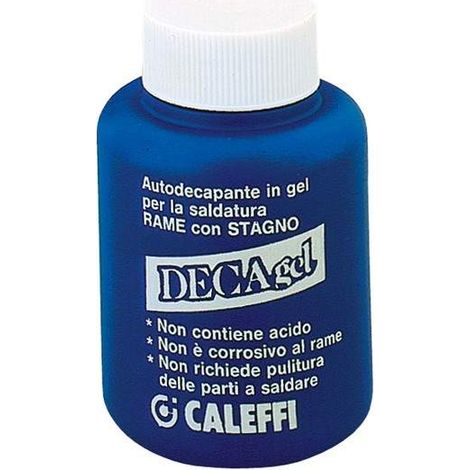 Decapante en gel para soldar cobre con estaño Caleffi 615100  adhesivo