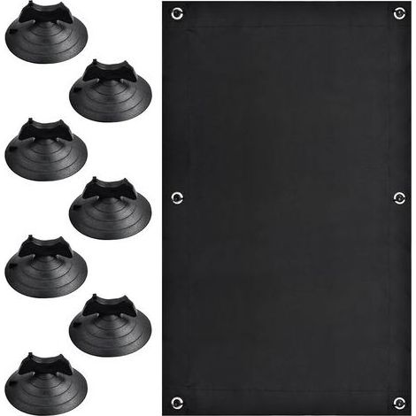 Rideau occultant portable de voyage 100 % occultant Tissu occultant temporaire Isolation thermique Avec 7 ventouses Pour chambre à coucher, grenier, voiture, fenêtre de toit 47 x 78 cm (1/5)