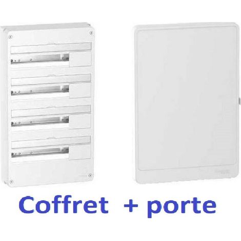 Schneider – Coffret électrique nu 72 modules 4 rangées – Montage saillie – Indice IP 30 – Auto-extinguible 750°C – Pour intérieur