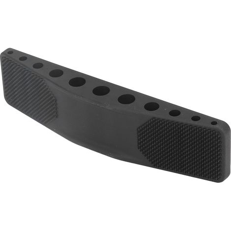 Brosse de toilettage pour chevaux et chiens, 6-en-1, grattoir anti-mue, massage et nettoyage, noir (1/5)