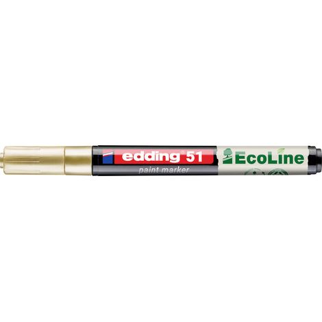 Edding 51 EcoLine 4-51-053 Marqueur peinture or 1 mm, 2 mm (1/5)