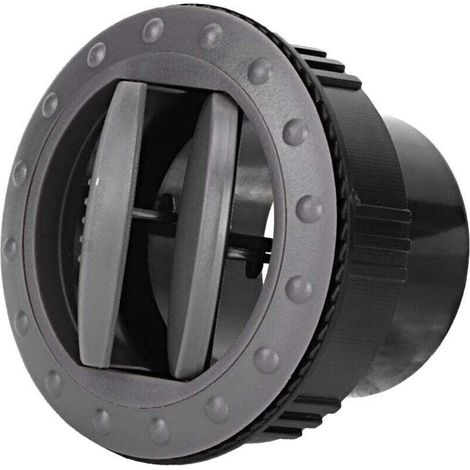 Bocchetta di ventilazione universale rotonda da 2,4 pollici per aria condizionata, camper, autobus, yacht, barca (GRIGIO)